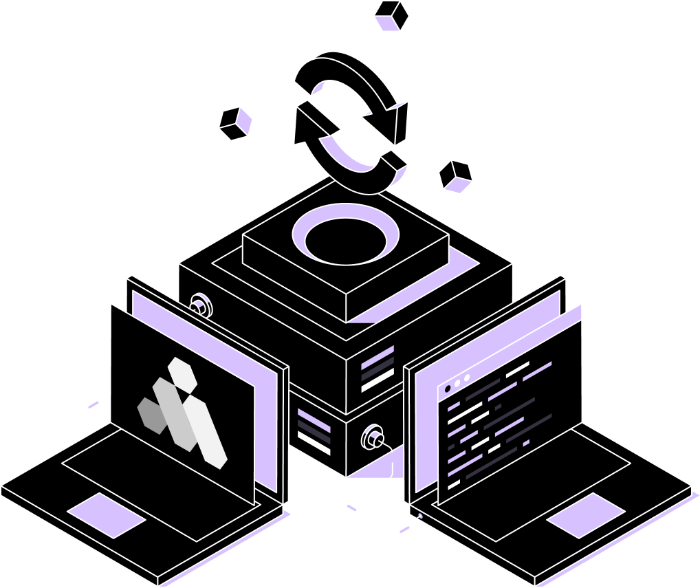 Code intent feeding into Epoch's integration hub to define the outcome